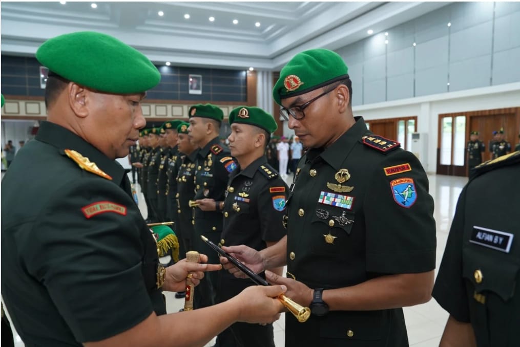 Sejumlah Pamen Kodam XII/Tpr Alami Rotasi Jabatan, dan 62 Perwira Naik Pangkat
