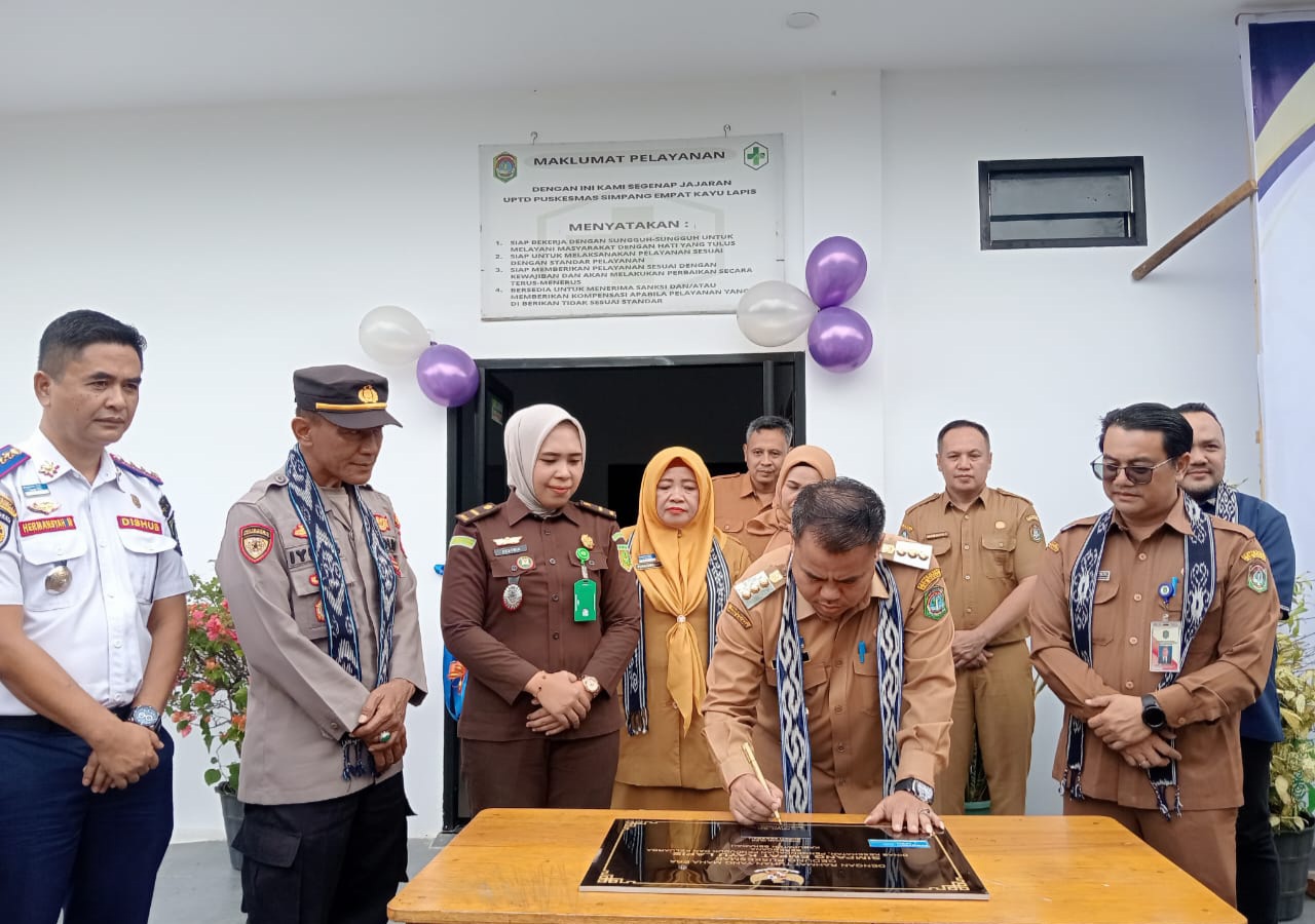 Integrasi Layanan Primer Diluncurkan Bersamaan Peresmian Puskesmas Simpang Empat Kayu Lapis