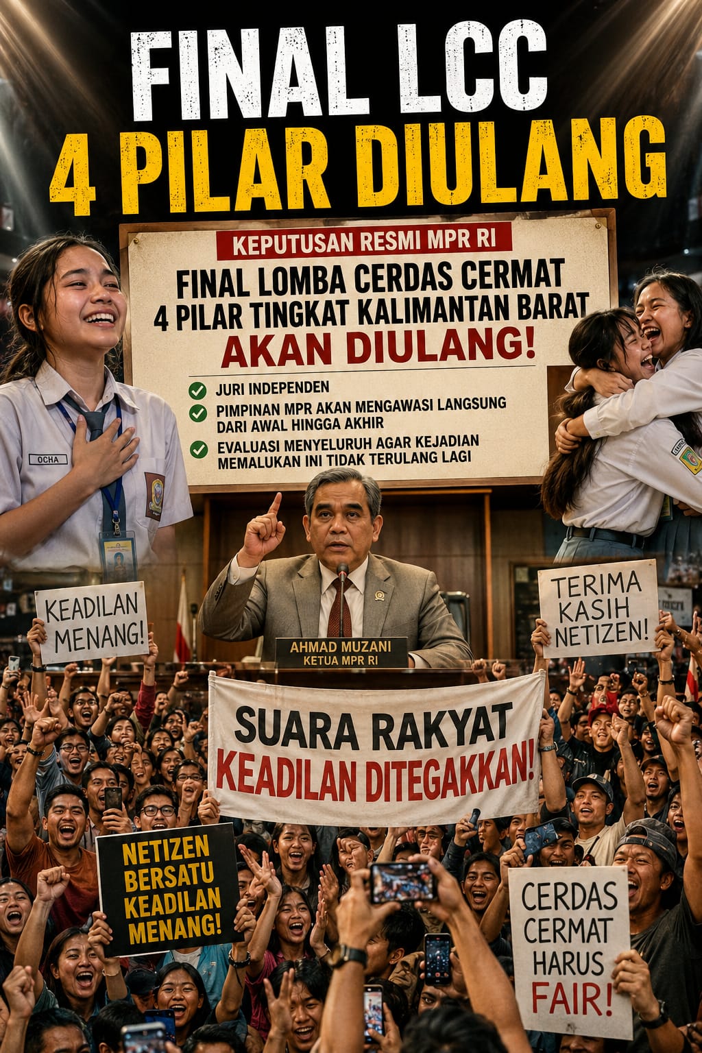 Akhirnya Final LCC Diputuskan Diulang, Kemenangan Netizen