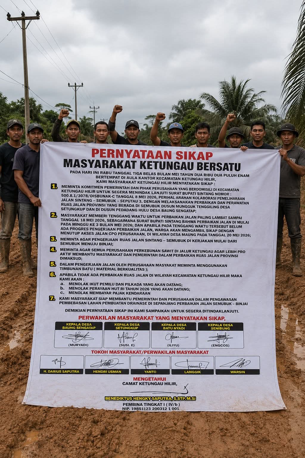Rakyat Pedalaman Kalbar Marah, Ancam Tak Rayakan HUT RI